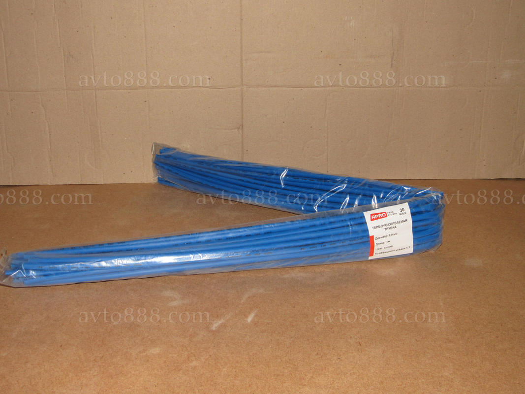 термоусадка  6мм синя (30шт*1м)