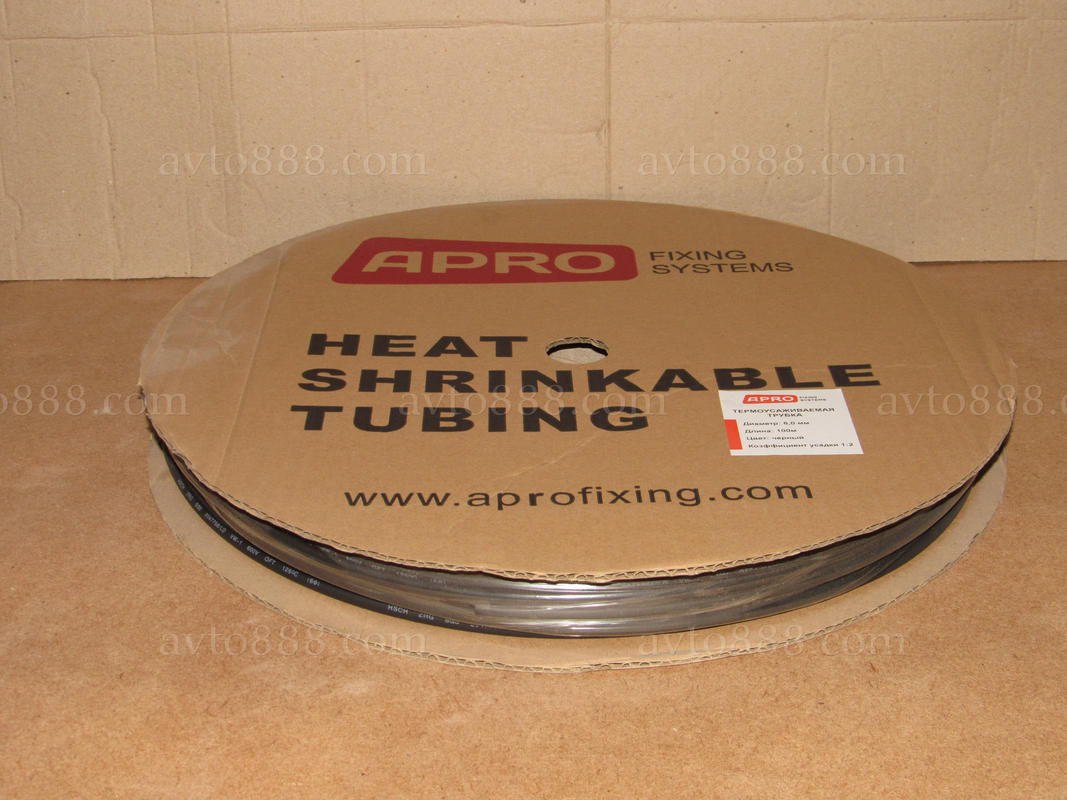 термоусадка  6мм 100м-рулон чорна  АКЦІЯ