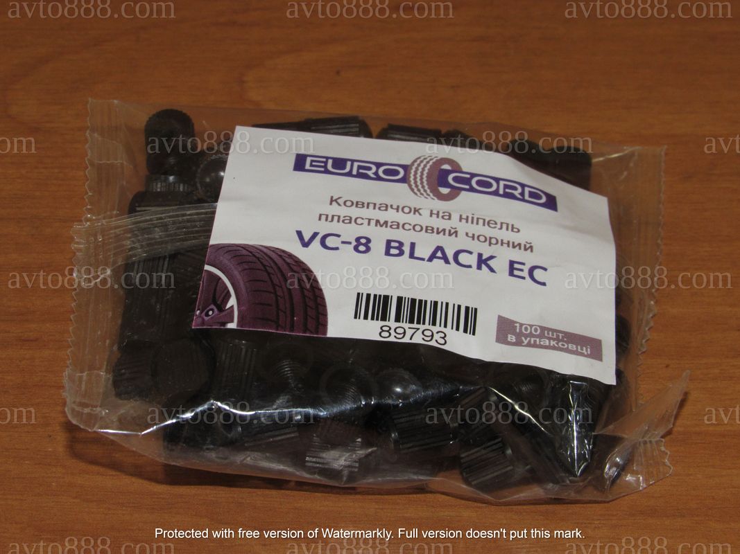 ковпачок коліс пласм. чорний   (100шт)