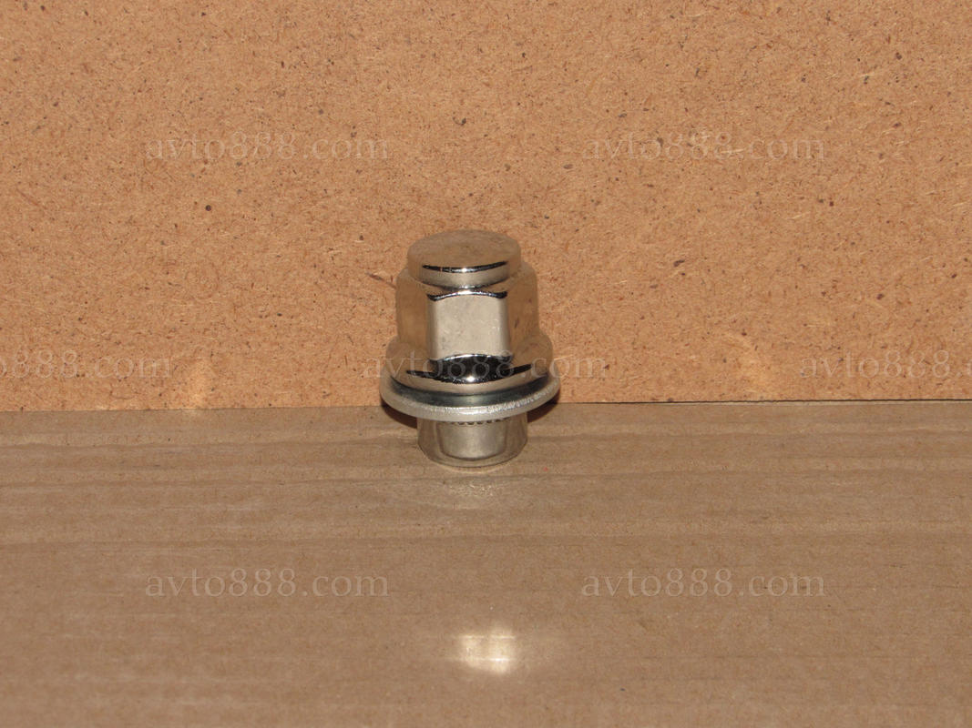 гайка колеса 12*1,5*37   з прес-шайб. ТОYOTA хром