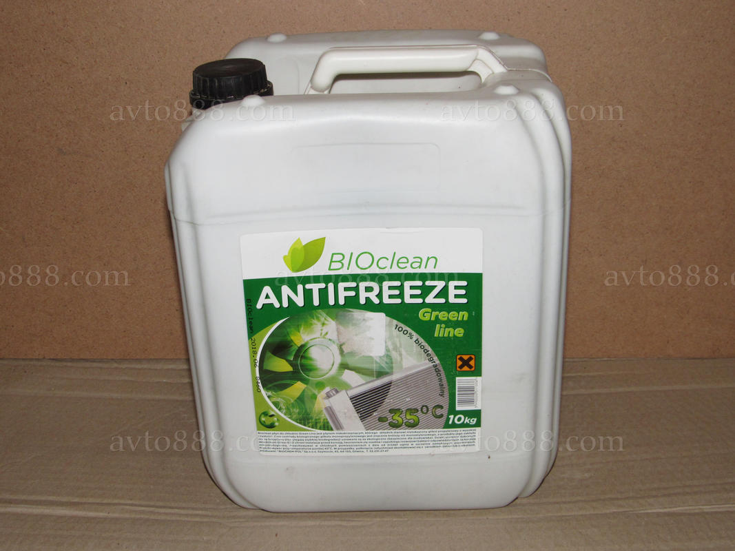 антифриз зелен. 10л "BIOclean"   - - -