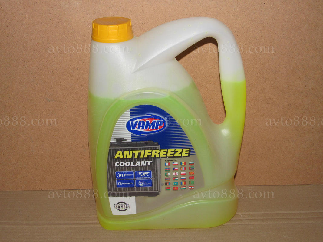 антифриз жовтий  5л "ВАМП"-38*