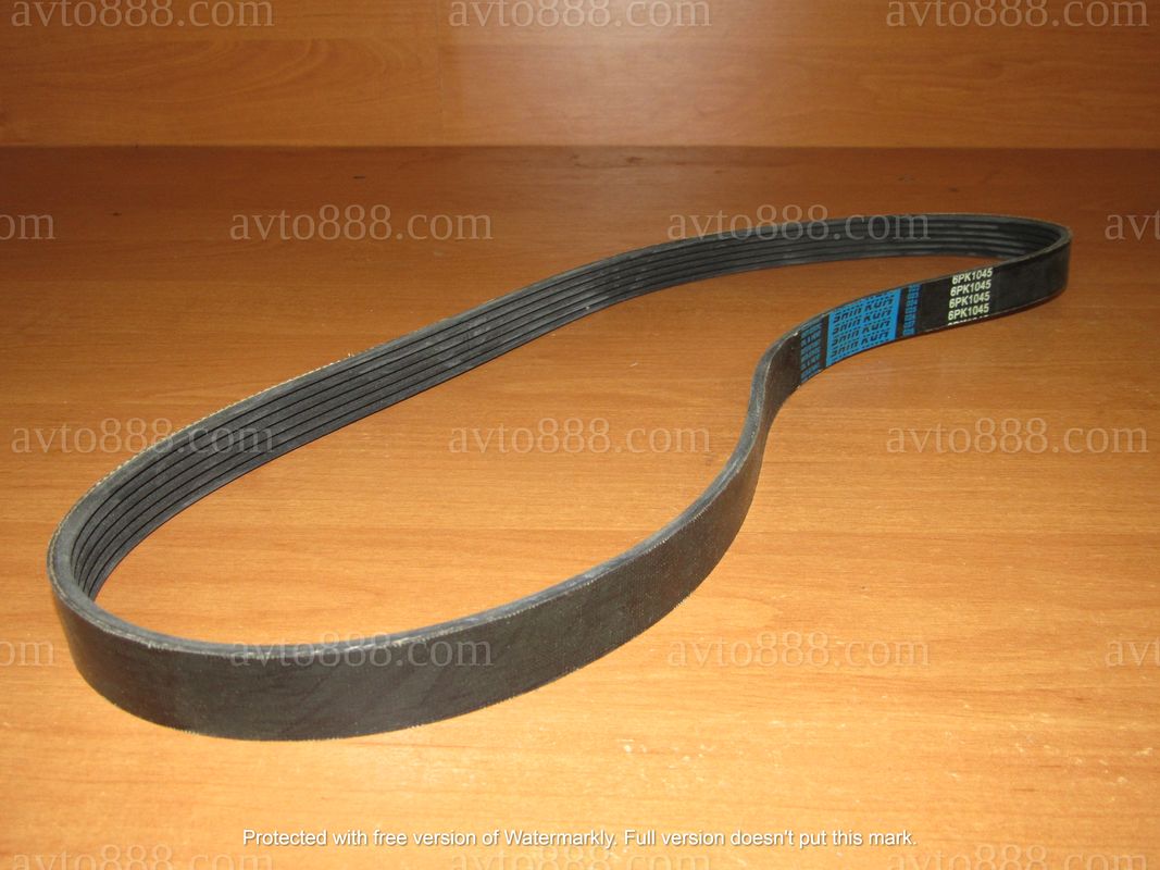 ремінь генер. Lanos 1.4 з ГУ і конд. "Shin Kum"-"БРТ"