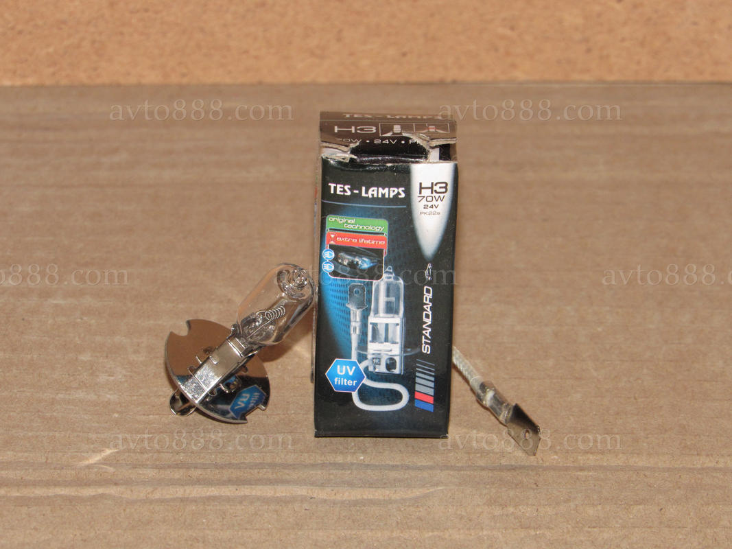 лампочка 24v Н3 70W "Tes-lamps" / "ДиаЛУЧ"