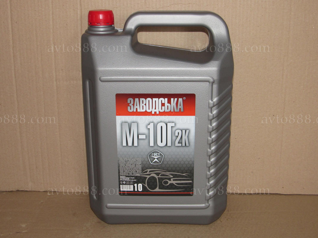 масло М10/Г2 10л "Заводская" кан.