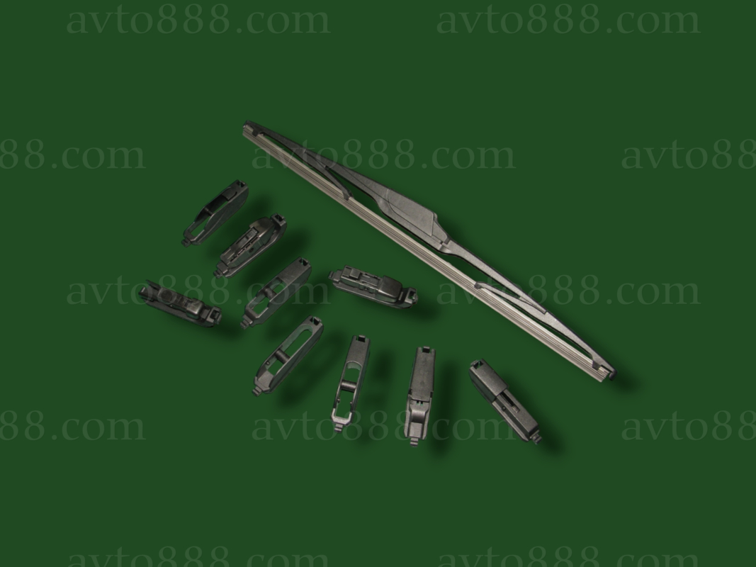 щітка двірн. задн 400мм (+ 10 адап.) "Carway"