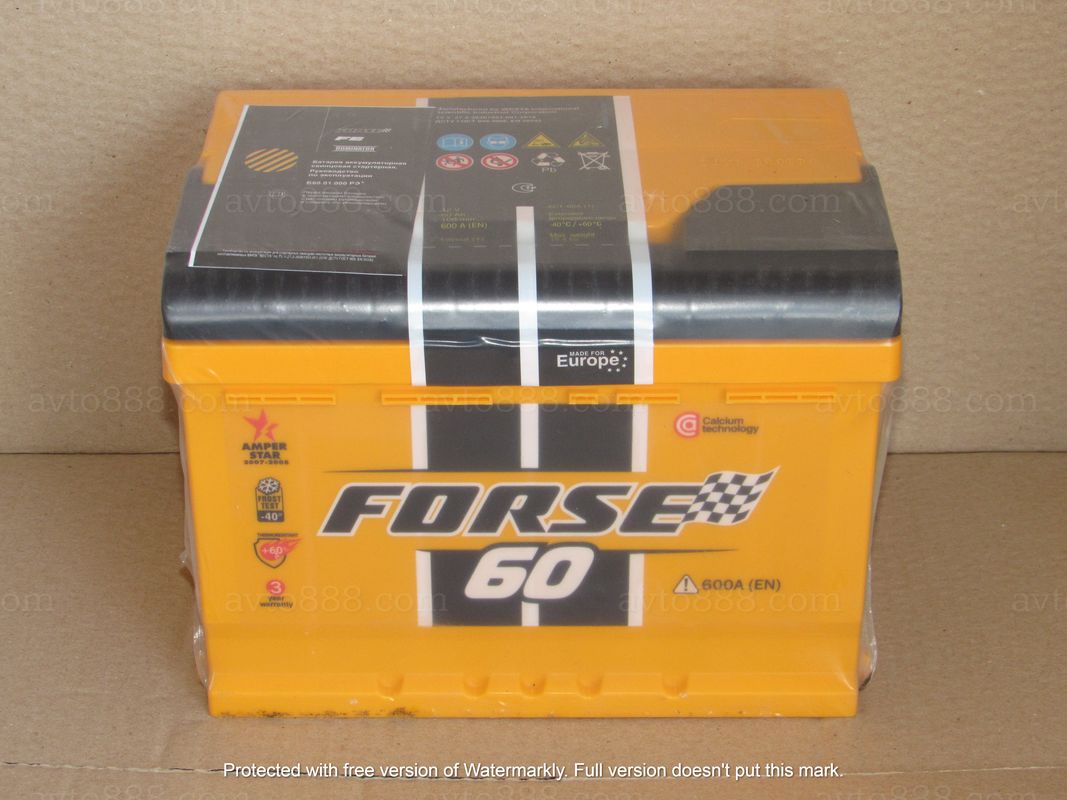АКБ  60 L+снг 600A "Racing"