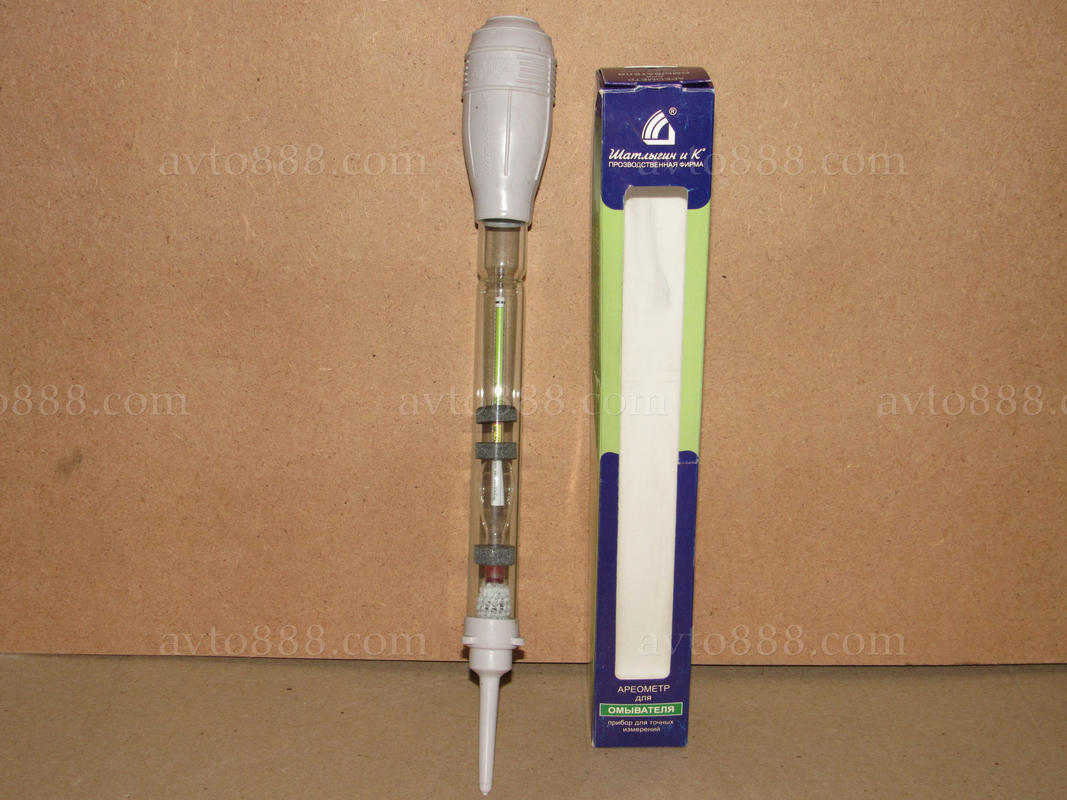ареометр скло ВисокоТОЧНИЙ для омивача "Шатлыгин и Ко"