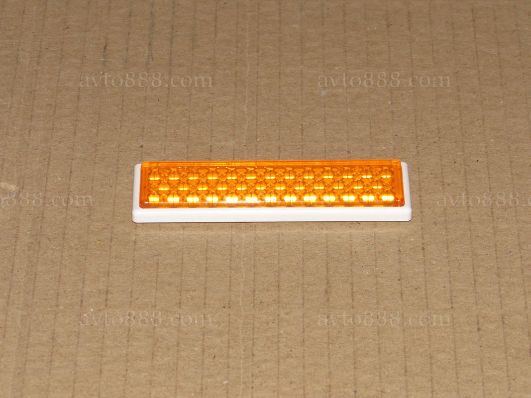 катафот на липучці 22*76мм жовтий