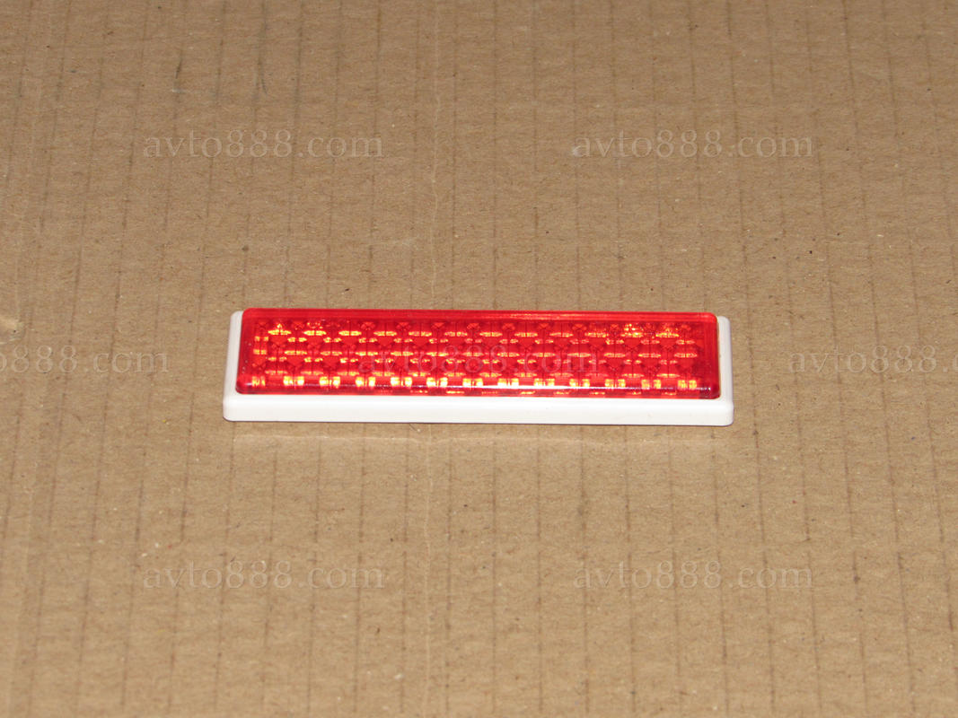 катафот на липучці 22*76мм червоний