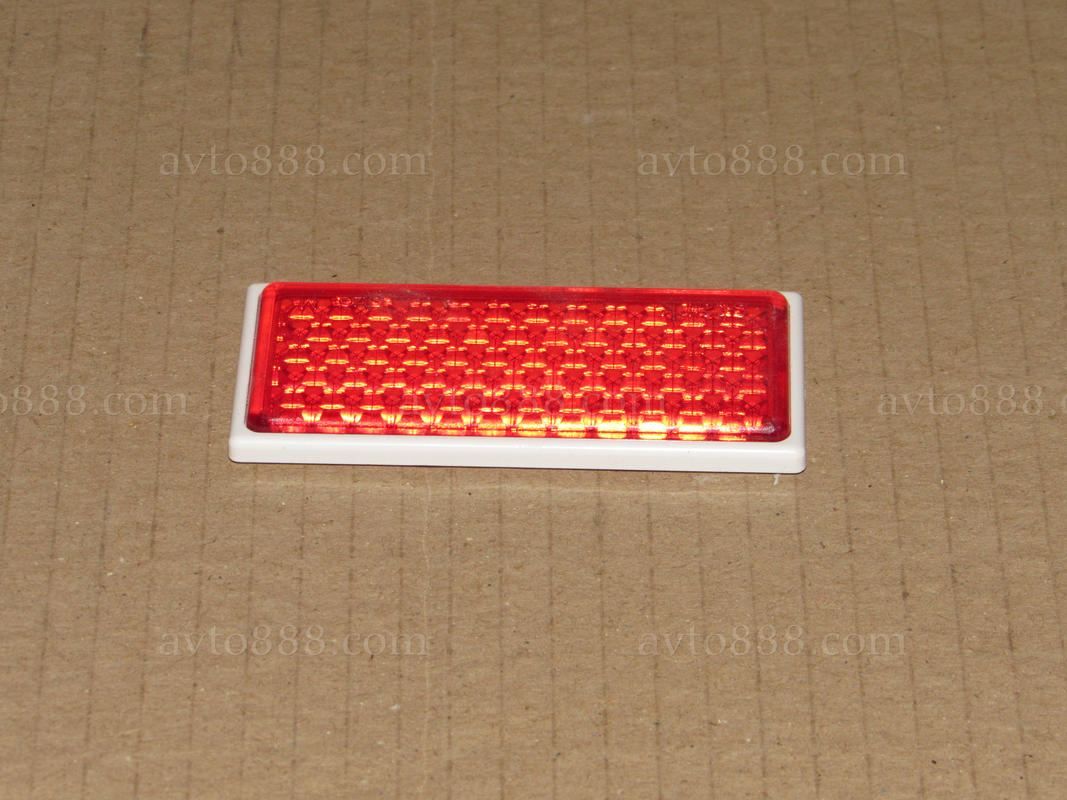 катафот на липучці 34*76мм червоний