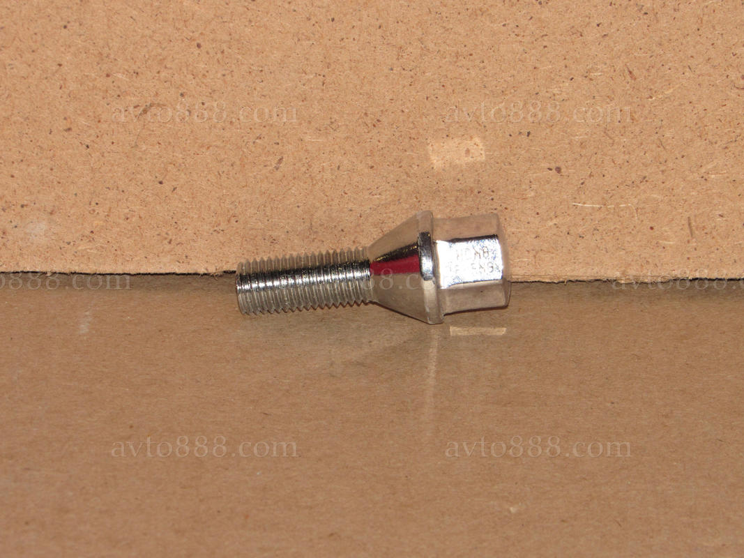 болт колеса 12*1,5*28 конус хром  "Walline"  ( під6-гранку )