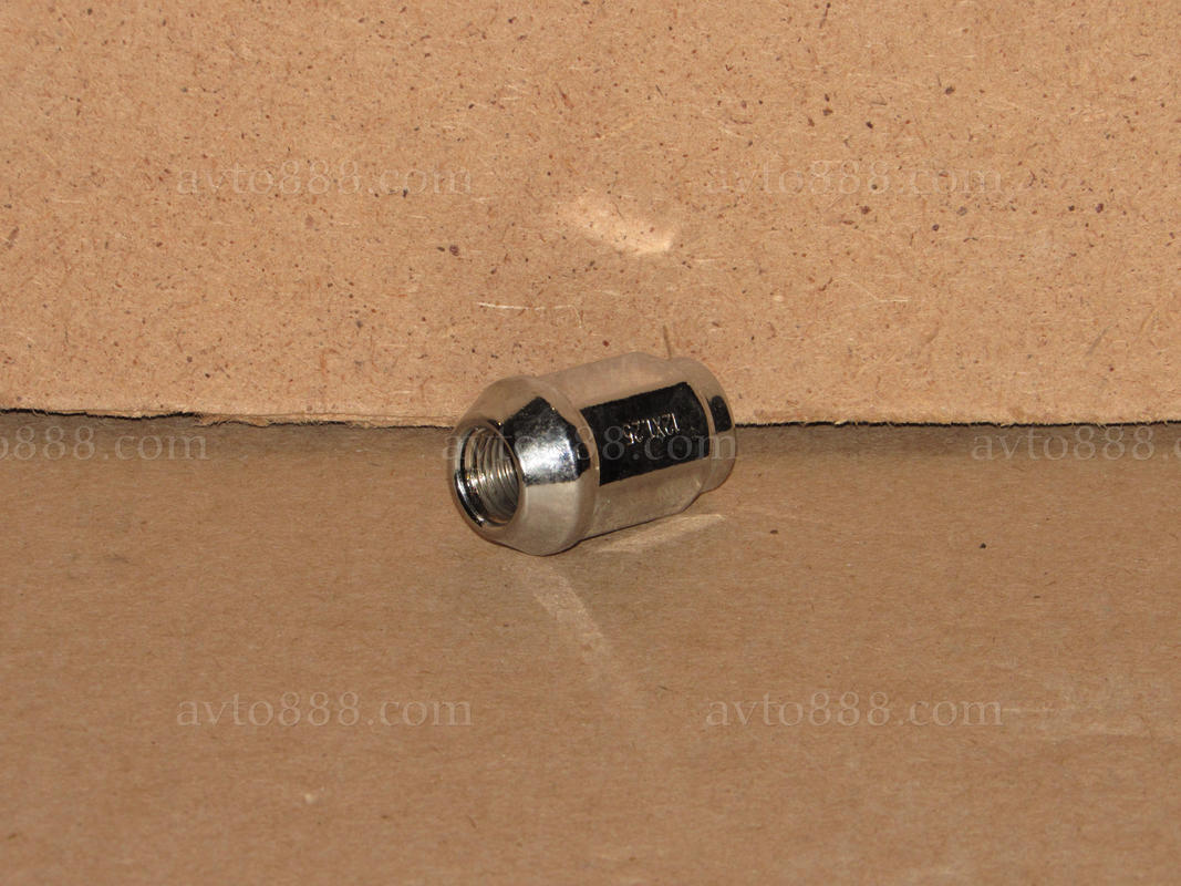 гайка колеса 12*1,25*35 конус хром 17-кл. закр.    2121,Matiz,Nissan,Subaru,Suzuki