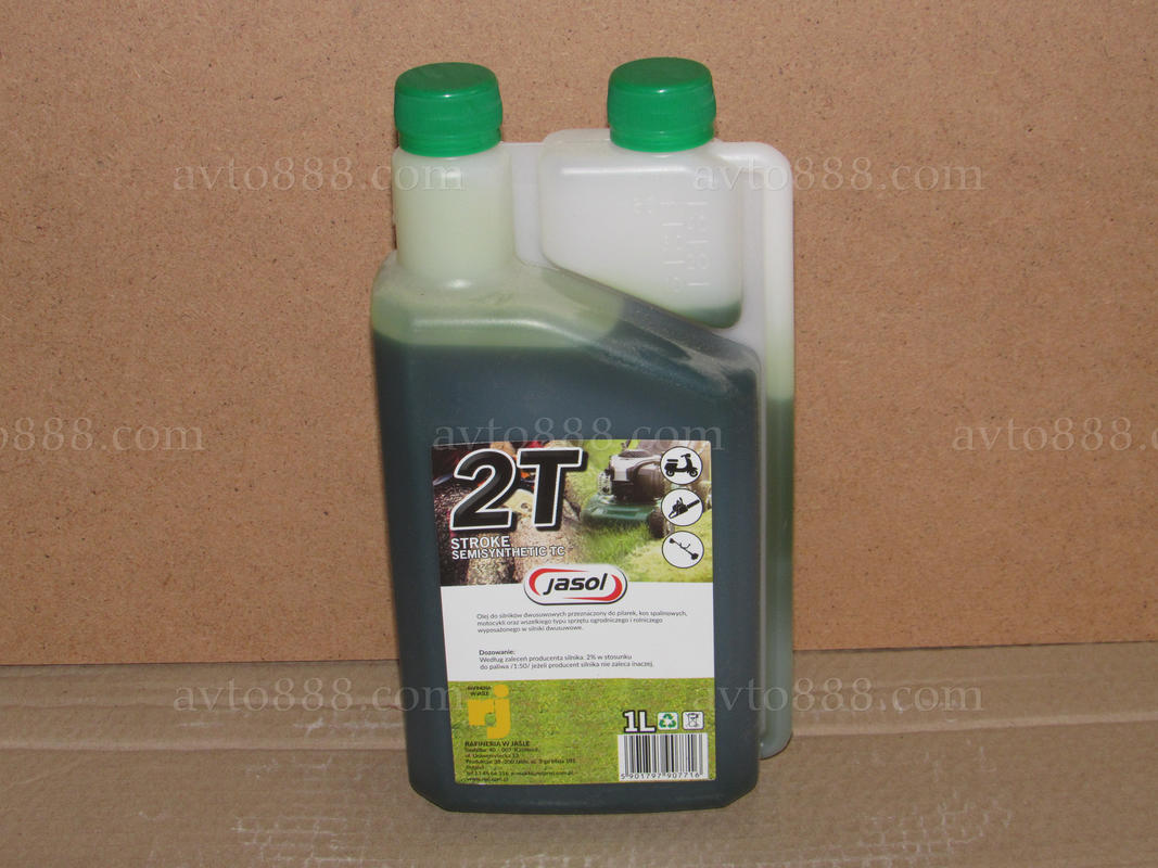 масло 2Т 1л з дозат. "Jasol" зелене  протікає