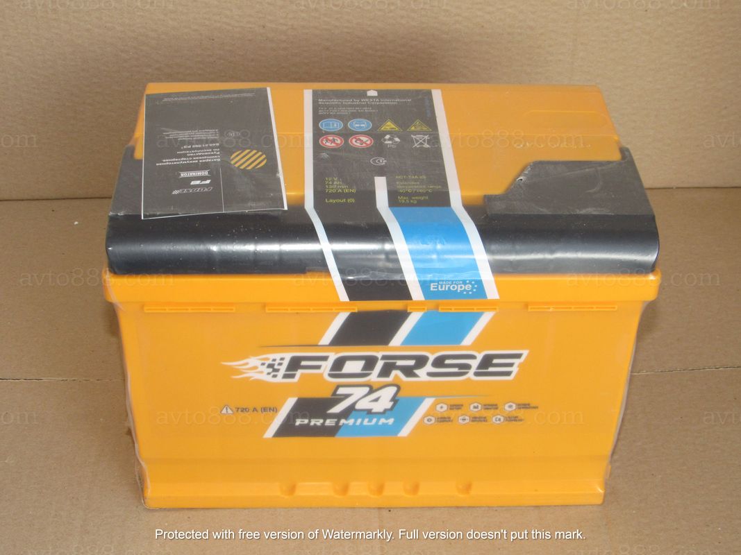 АКБ  74 R+ 720A "Racing / Forse"