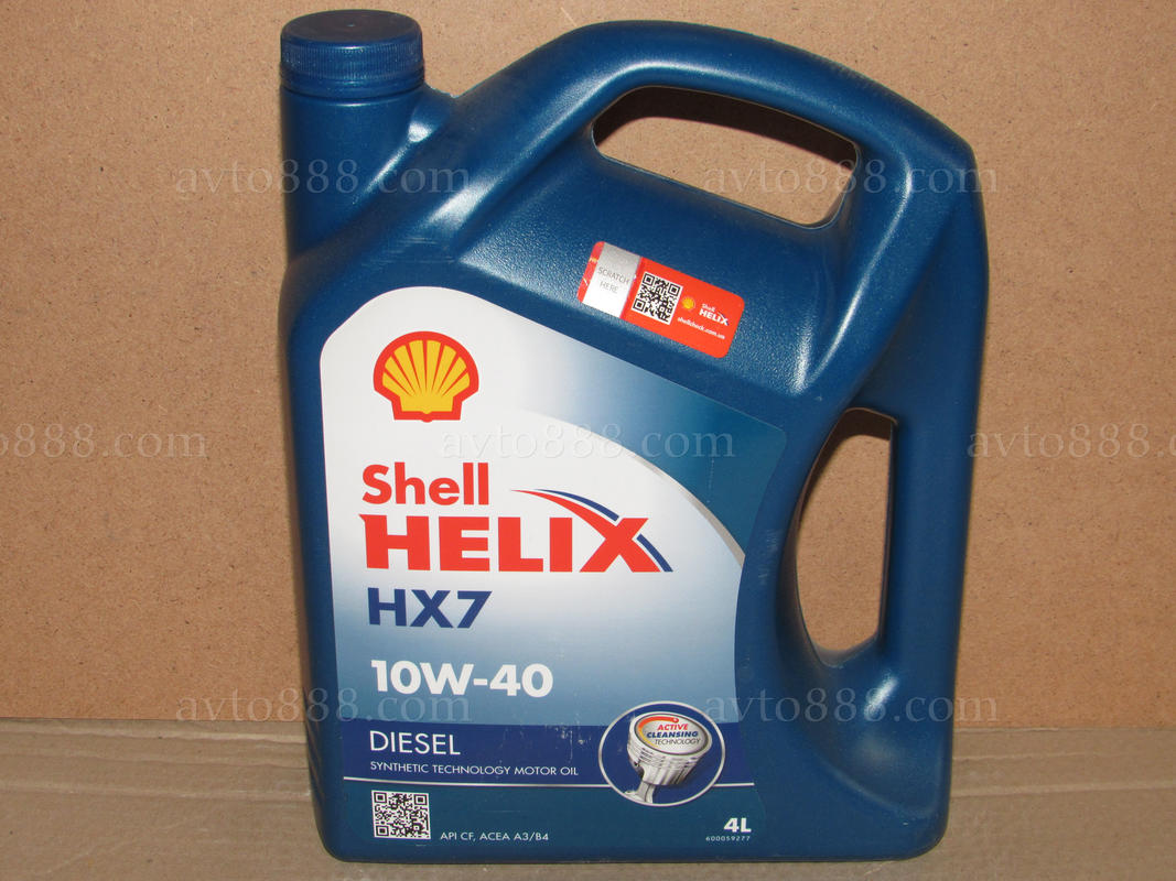 масло 10w40-diesel 4л "Shell" Helix Plus HX7   - - -