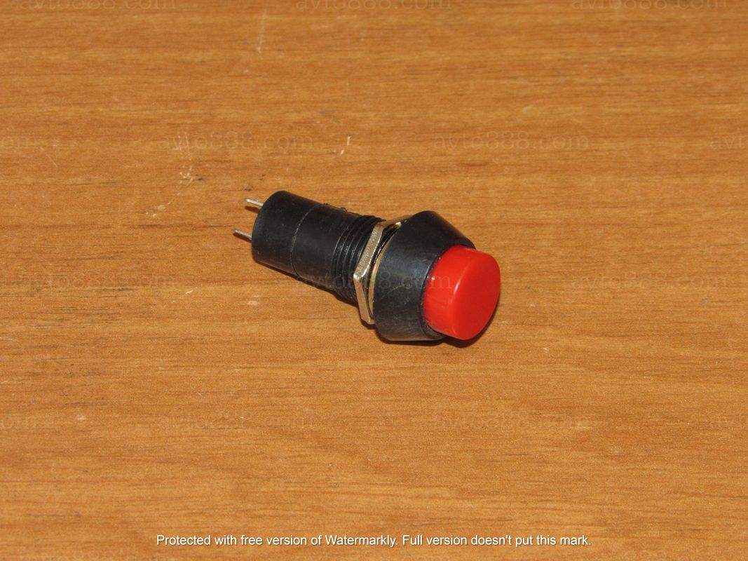 кнопка УНІ кругл. з фіксац. 3-контакти