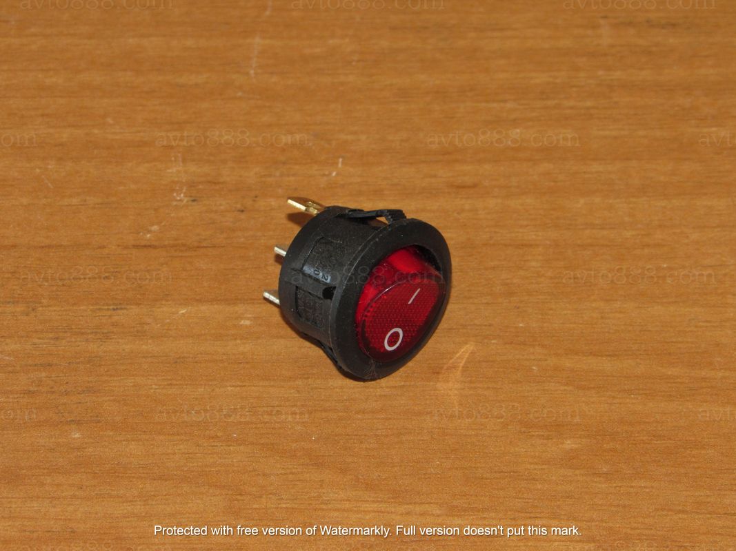 кнопка УНІ кругла 3к. синя