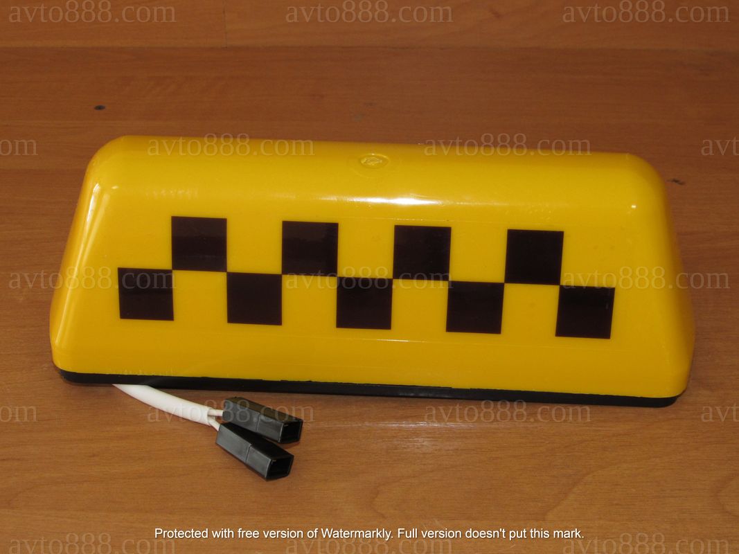 ТАКСІ шашка на магн. жовта