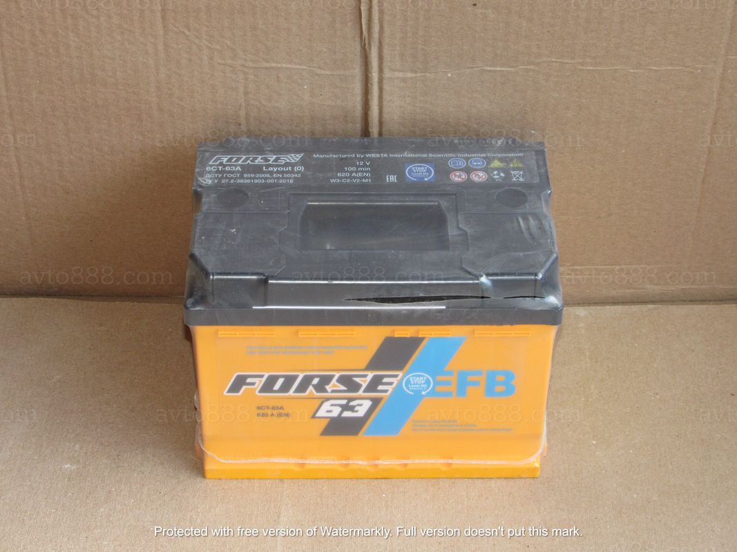 АКБ  63 R+ 620A "Racing / Forse"   EFB