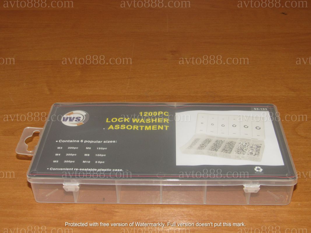 гровер 3/4/5/6/8/10 (1200шт) "VVS" набір для СТО