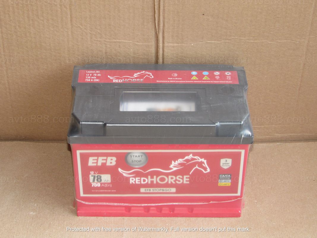 АКБ  78 R+ 750A "Forse"-EFB