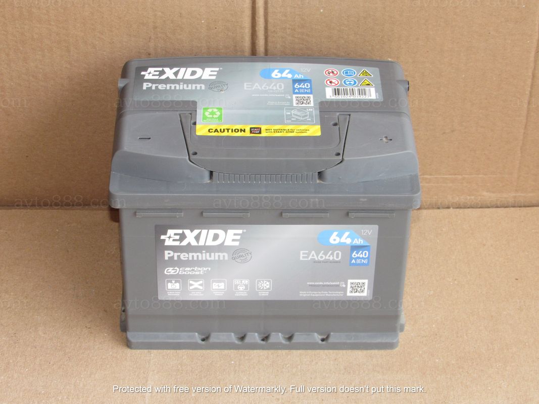 АКБ  64 R+ 640A "Exide"