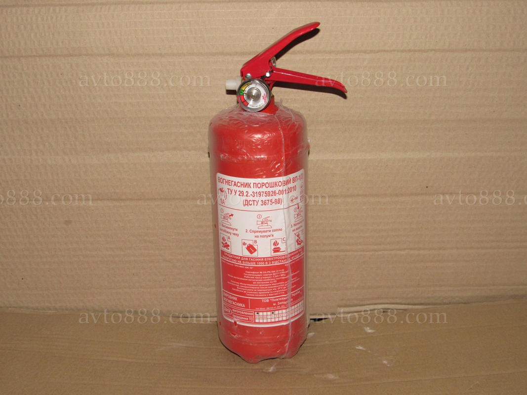 вогнегасник порошк. 1кг з маном.
