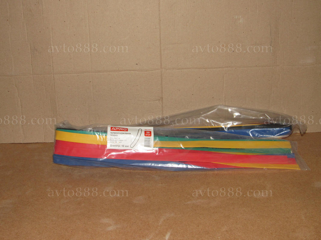 термоусадка 10мм  МІКС-6кол. (20шт*1м)