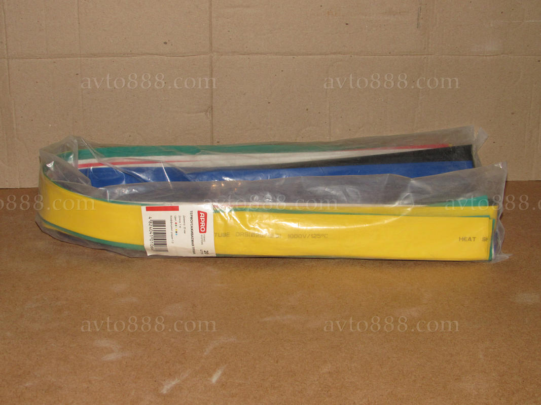 термоусадка 25мм  МІКС-6кол. (20шт*1м)