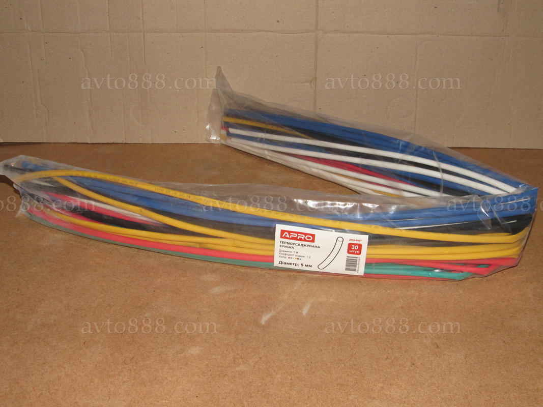 термоусадка  5мм  МІКС-6кол. (30шт*1м)