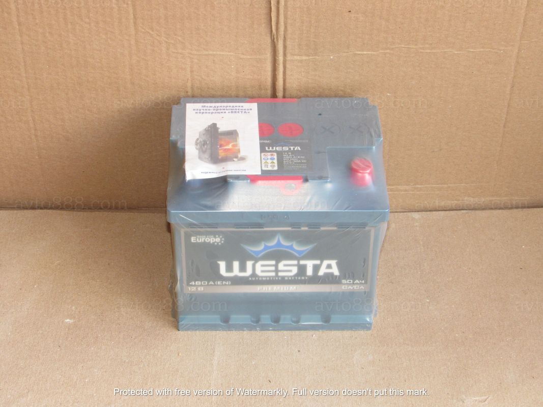 АКБ  50 R+ 480A "AGM"