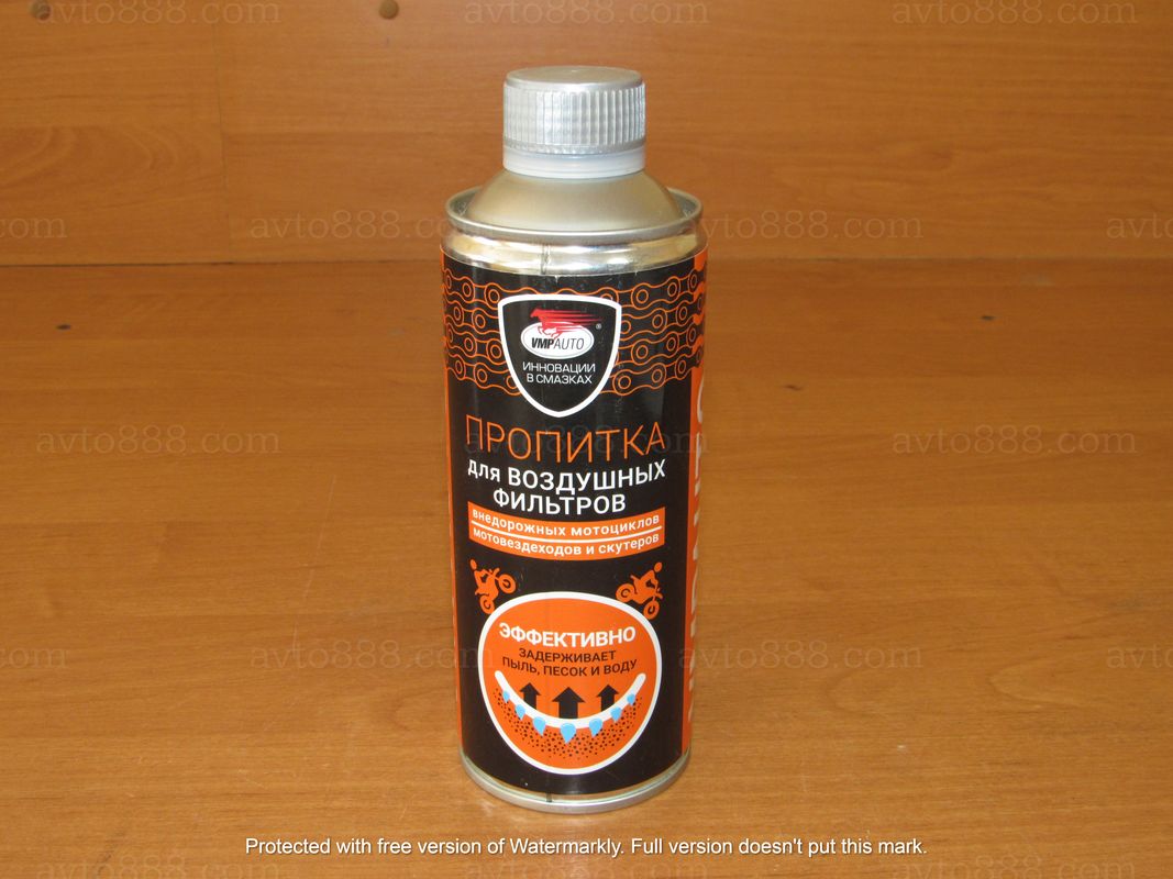 пропитка для воздушных фильтров мотоциклов 350 мл. металический флакон VMP-AUTO