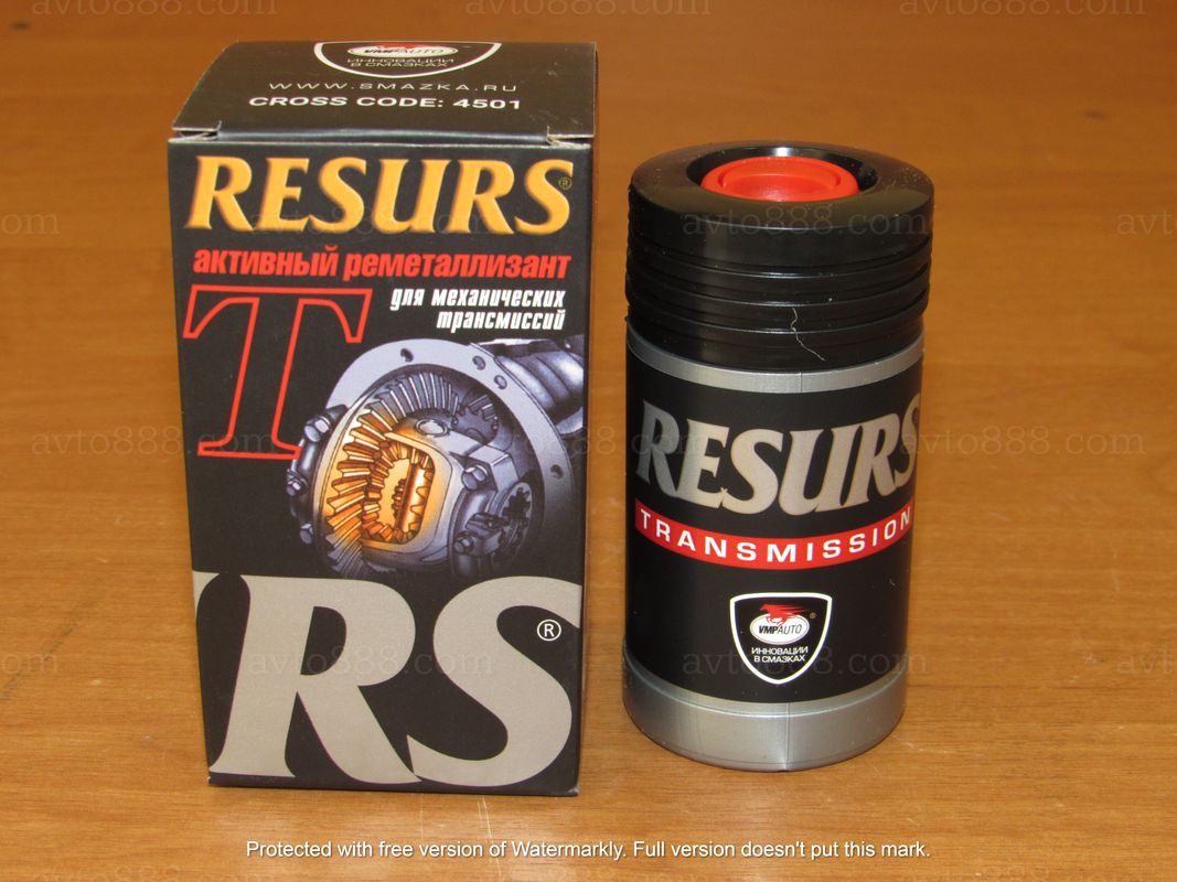 реметаллизант Resurs для механической трансмиссии 50 г. пластиковый флакон VMP-AUTO
