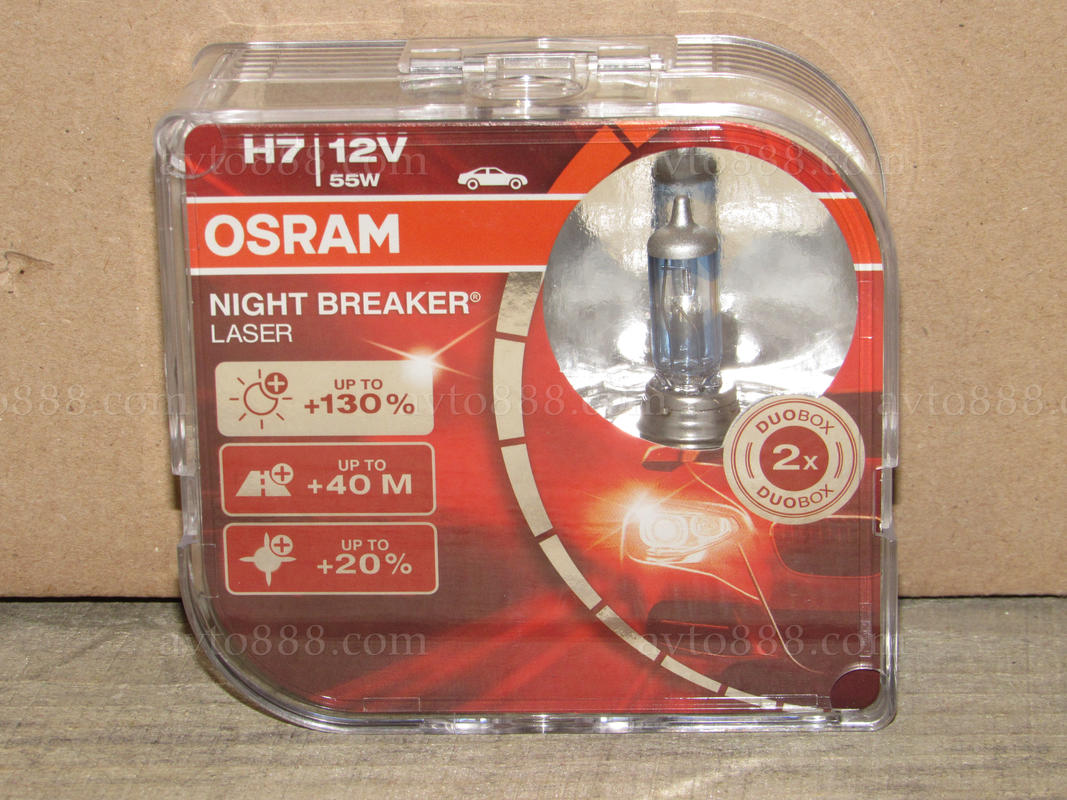 лампочка 12v Н7 55W к-кт "Osram"-ан.   Box NBL