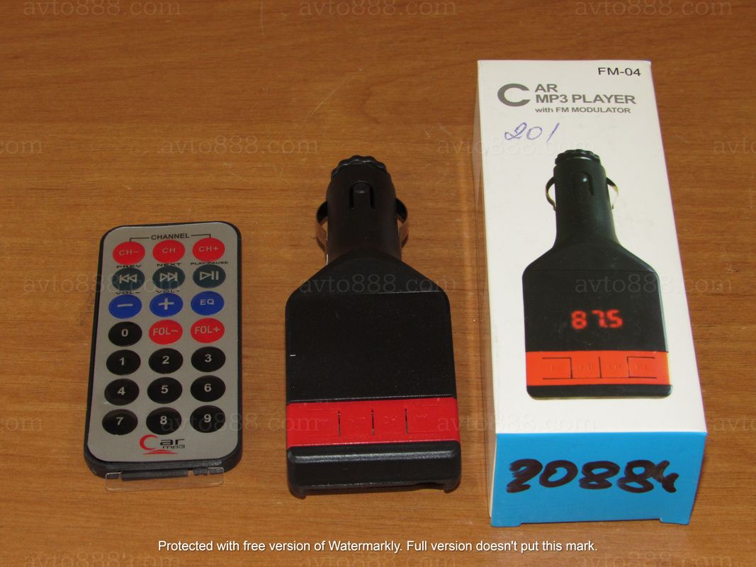 модулятор Bluetooth  MP3 /FM (KHP) S37 2вих. USB+Micro CD