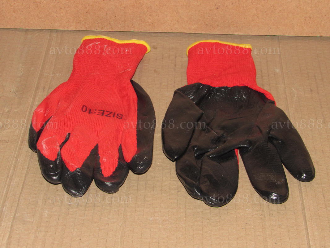 рукавиці тканина прориз. зелені  -для СТО-