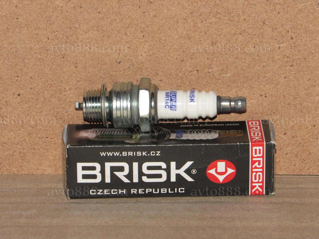 свіча запал. МОТО, Скутер "Brisk"   d=14, Lрізьба=10, 21кл. 0.7мм    (мопед Yamaha)