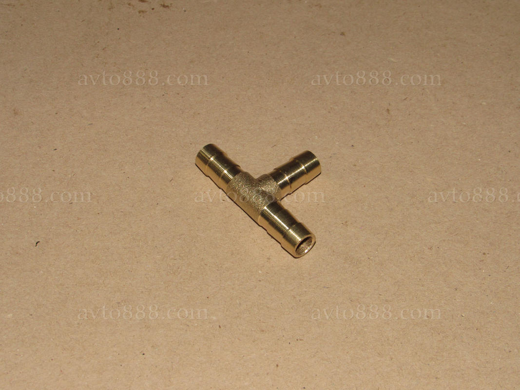 зєднання шлангів / тройник латунь 14мм