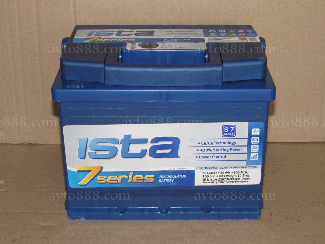 АКБ  60 (1)снгL+ 600A "Іста" зі слідами ставлення