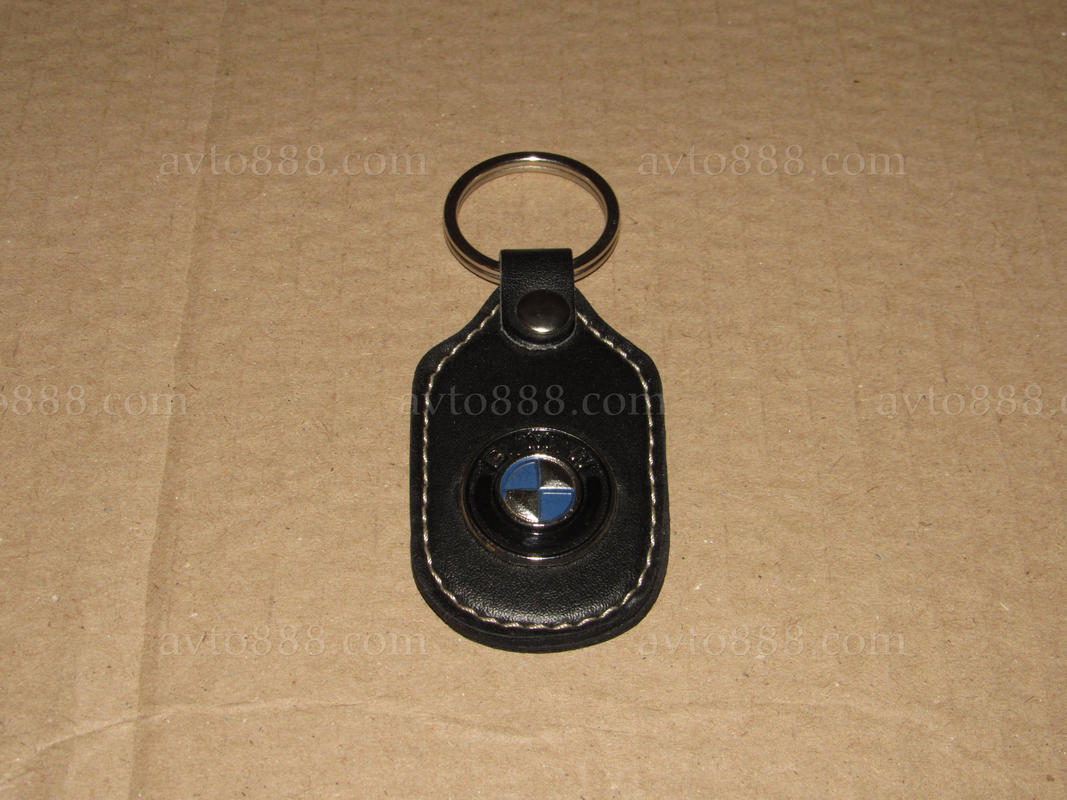 брелок "BMW" шкіра+метал