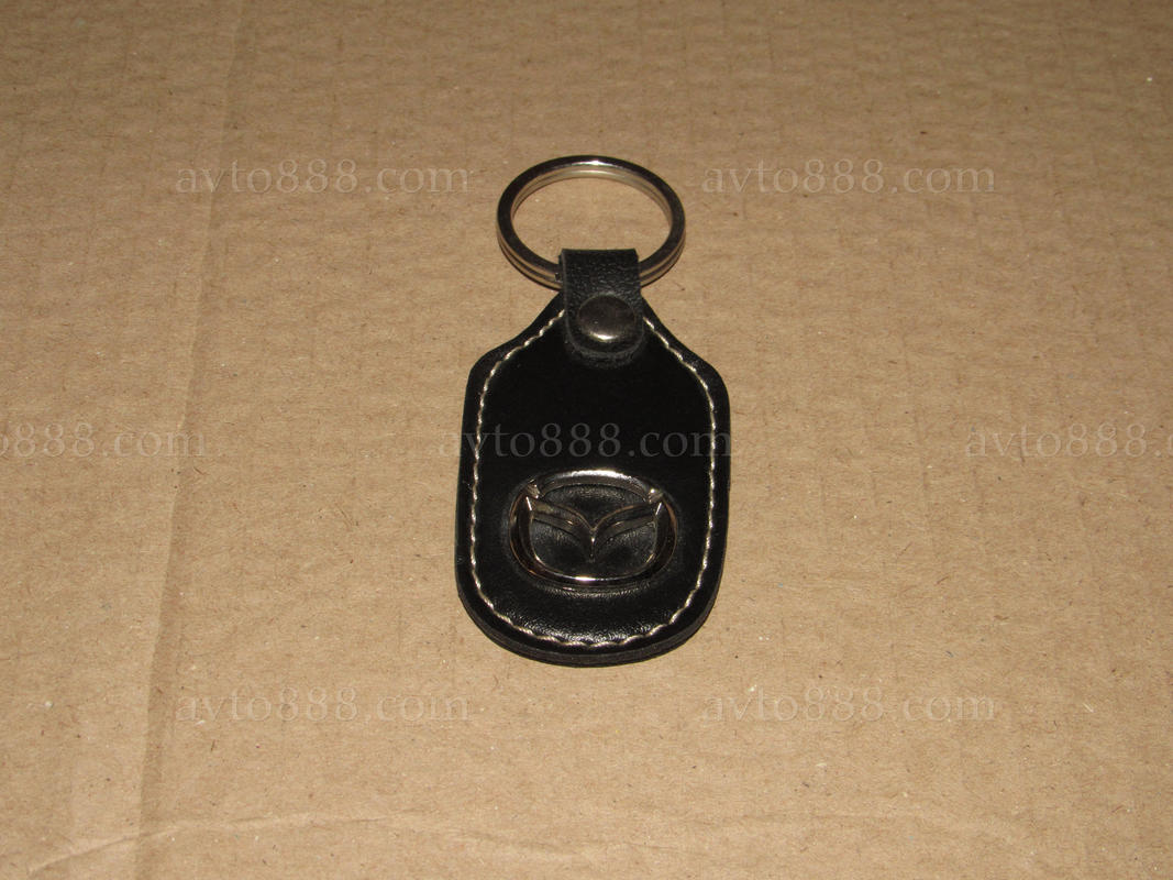 брелок "Mazda" шкіра+метал