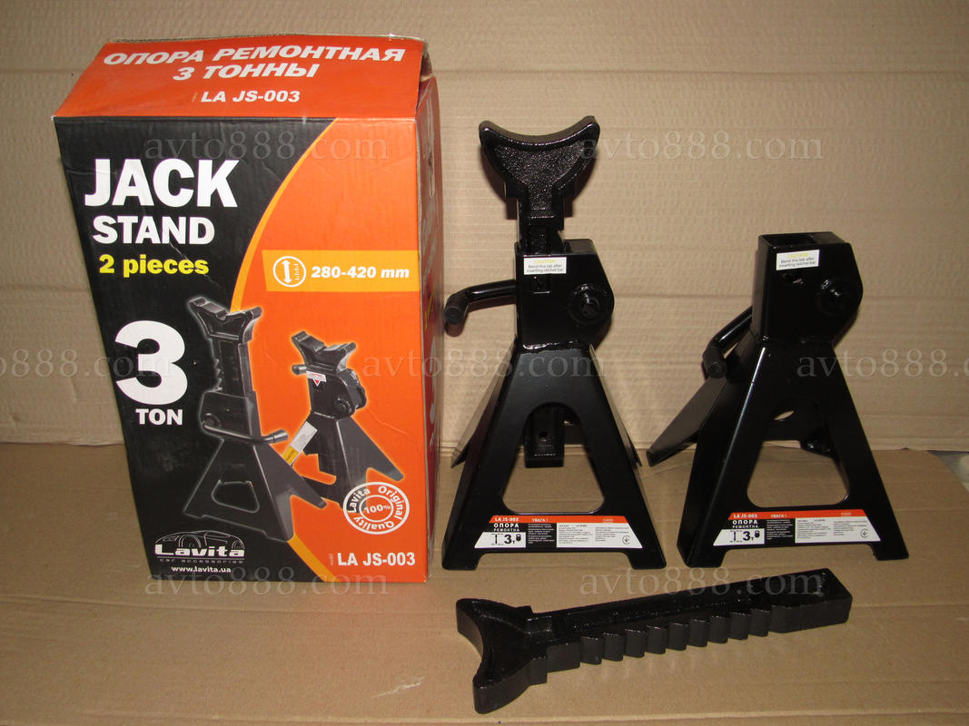 домкрат / опора ремонтна 3т 280-420мм "Lavita"   -2шт-