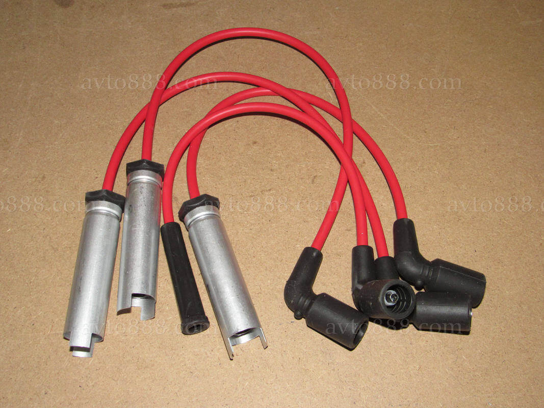 провода свічей Lanos  8v "Tesla"   з метал.након. та індив.сердечн.