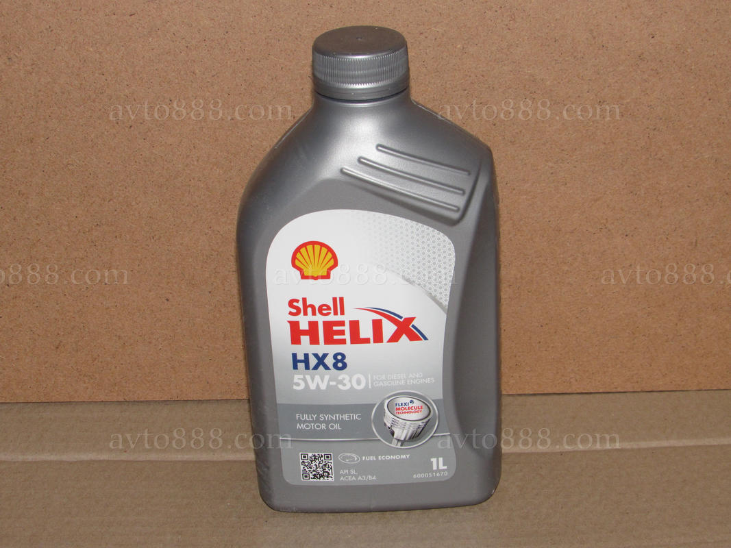 масло "Shell" 5w30 Helix HХ8 1л
