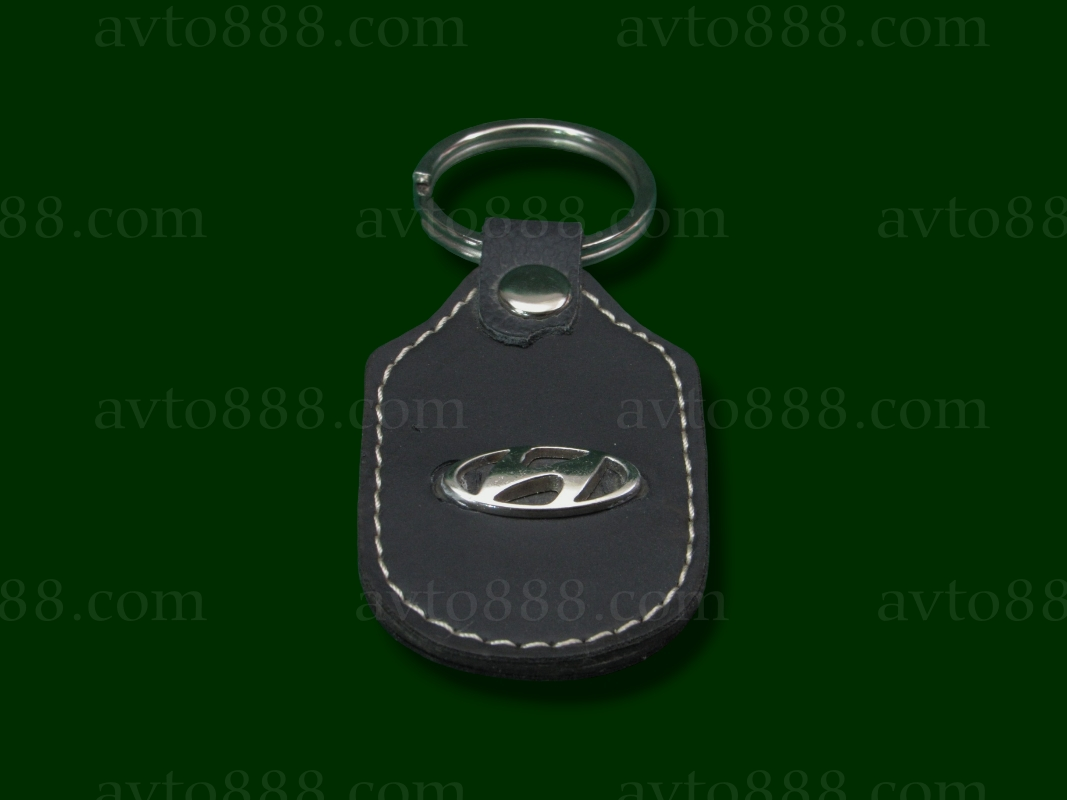 брелок "Hundai"  шкіра+метал