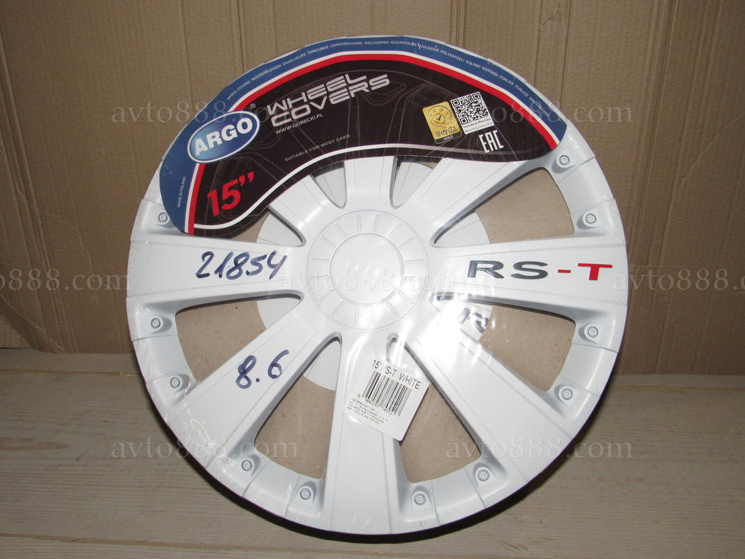 ковпаки 15" "Argo" білі-WHITE RST