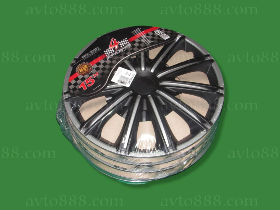 ковпаки 15" "Argo"-SILVER&BLACK   NERO