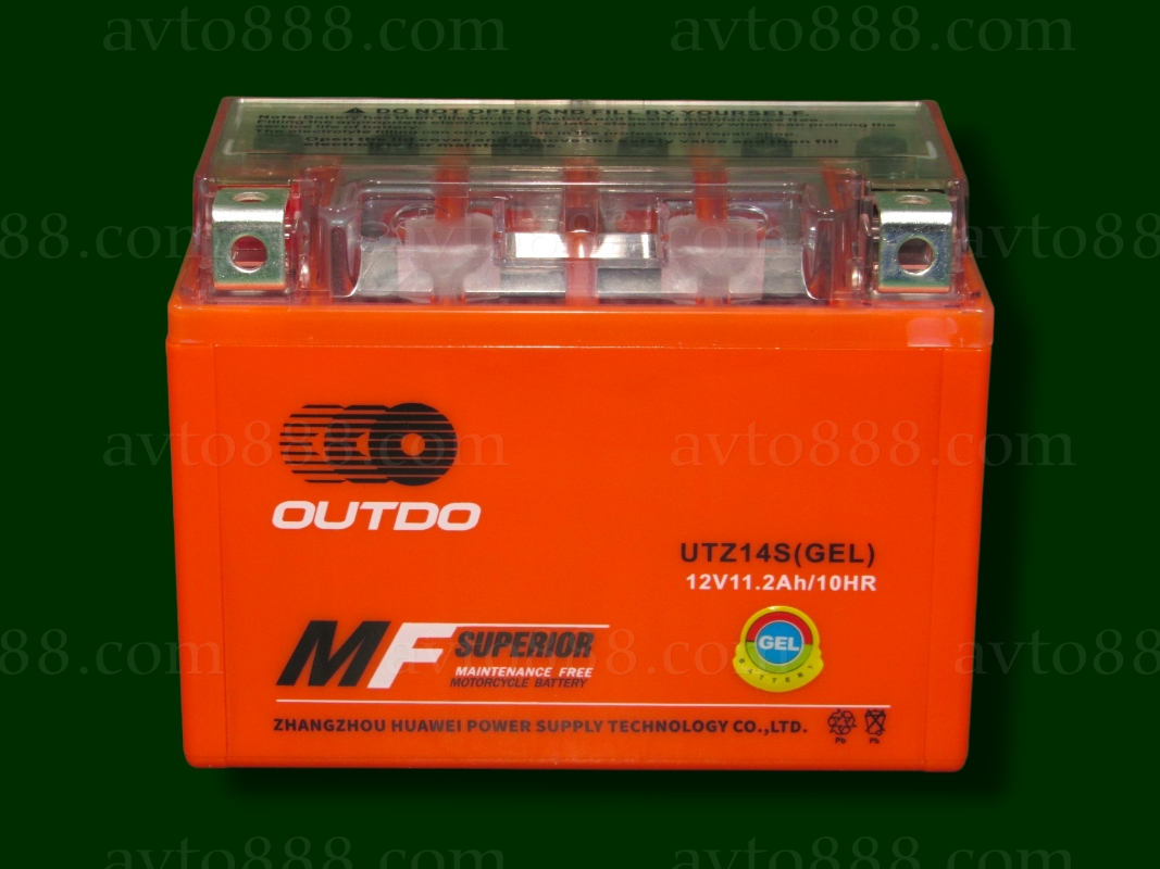 АКБ МОТО 12V 11,2A GEL "OUTDO"