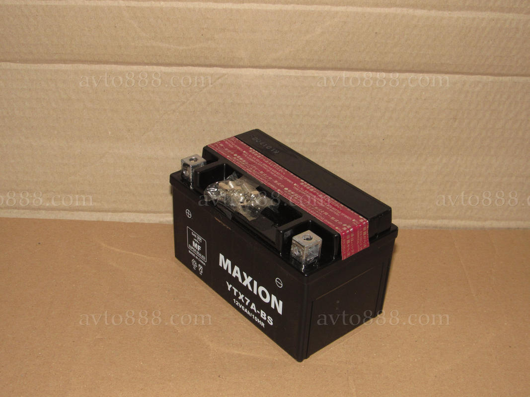 АКБ МОТО 12V  7A AGM низьк. "MAXION"